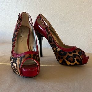 ‼️‼️SOLD‼️‼️ Guess Cheetah Print High Heels
